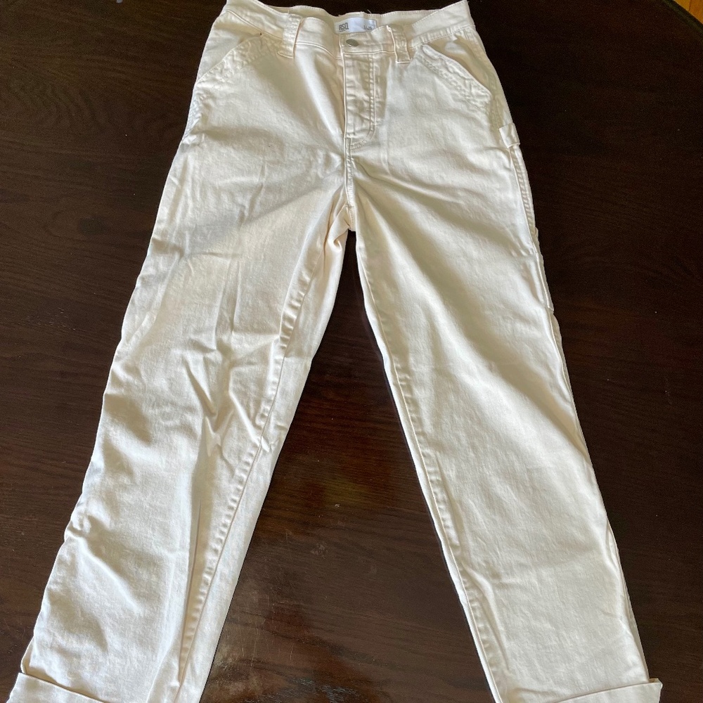 Cream Cargo Pants